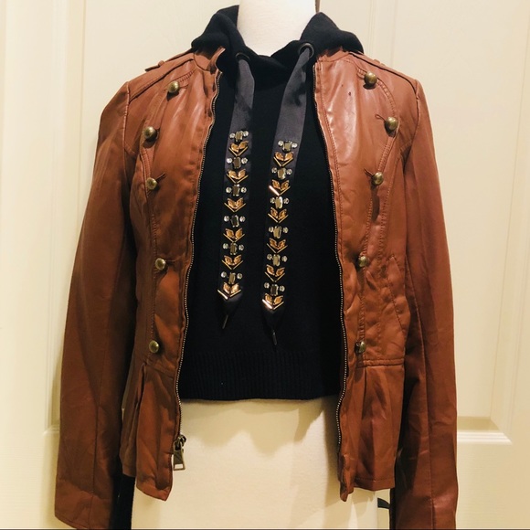 Steve Madden Jackets & Blazers - Brown Steve Madden leather coat